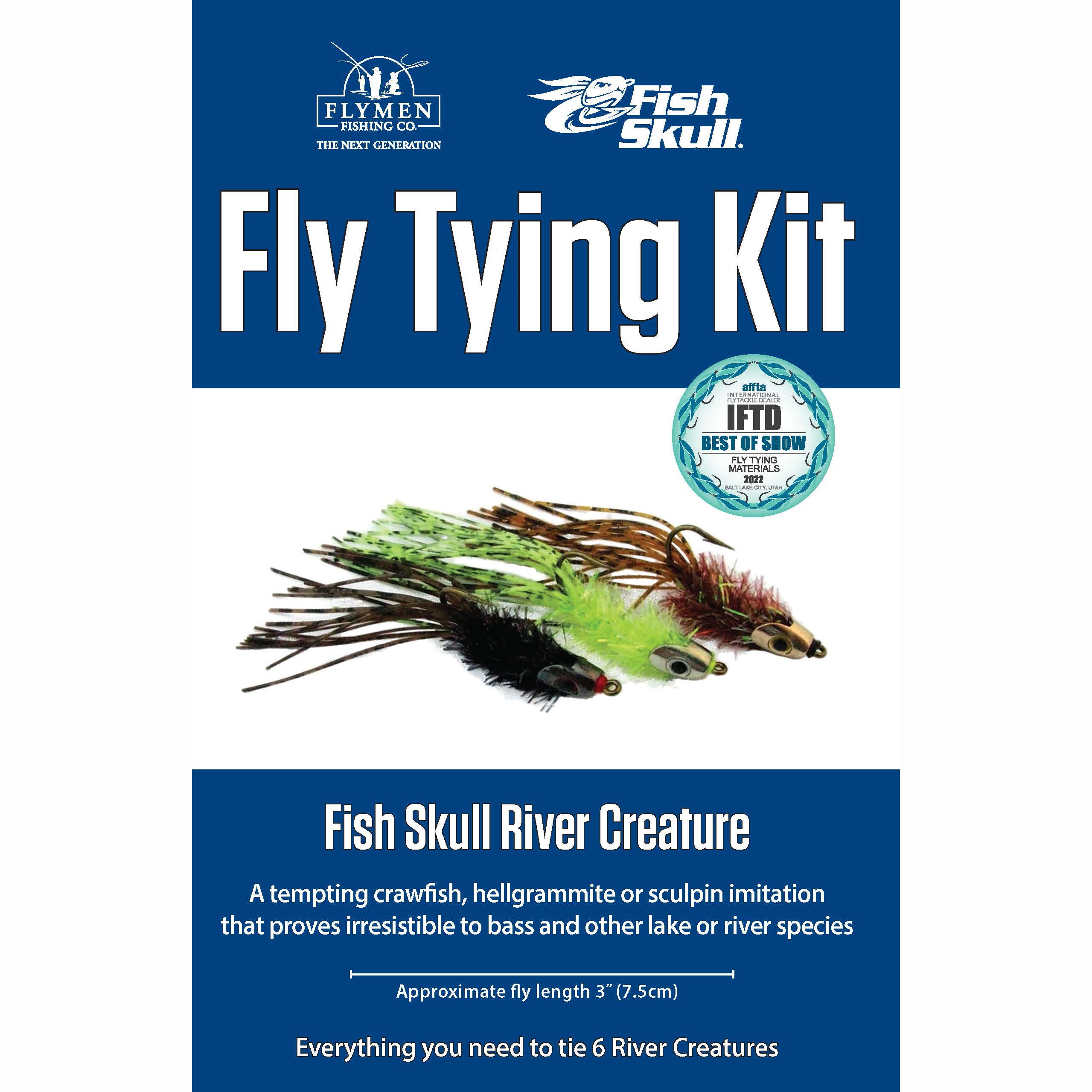 Flymen Fishing Company Fish Skull River Creature Fly-Tying Kit