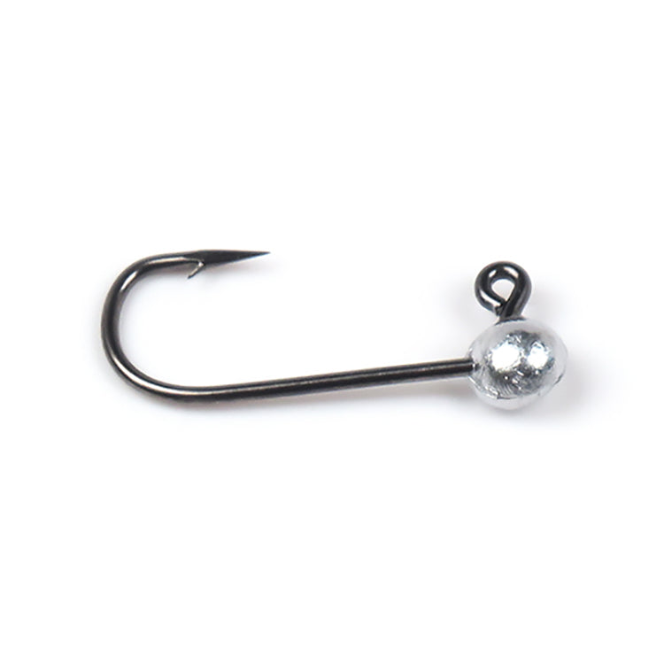 Unpainted Round Lead Jighead Hooks - Fly Tying Beads and Hooks