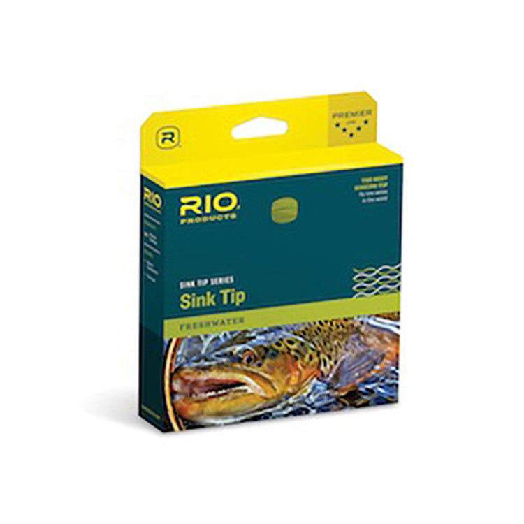 RIO Rio Freshwater Sink Tip Series Premier 24ft Sink Tip Fly Line - Green 6  wt