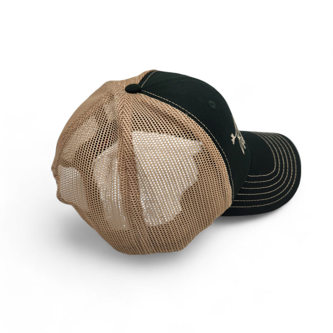 Signature Low Profile Trucker Hat - Green/Khaki