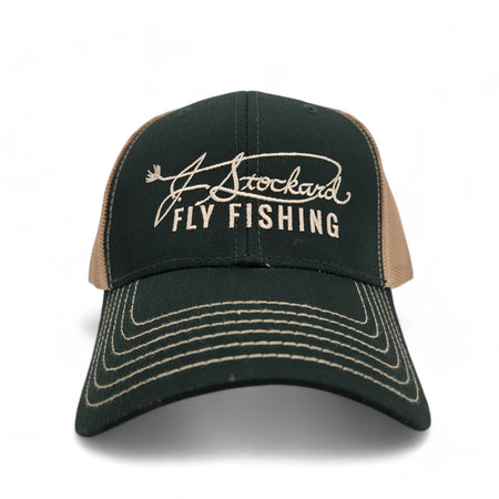 Signature Low Profile Trucker Hat - Green/Khaki