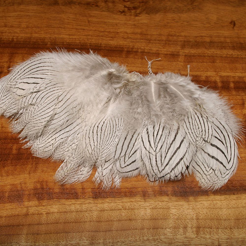 Hareline Silver Pheasant Body Feathers - Natural