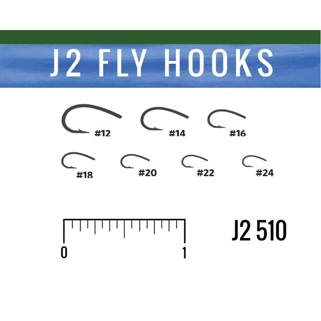 J2 510 Emerger Hook, Fly Tying Hooks