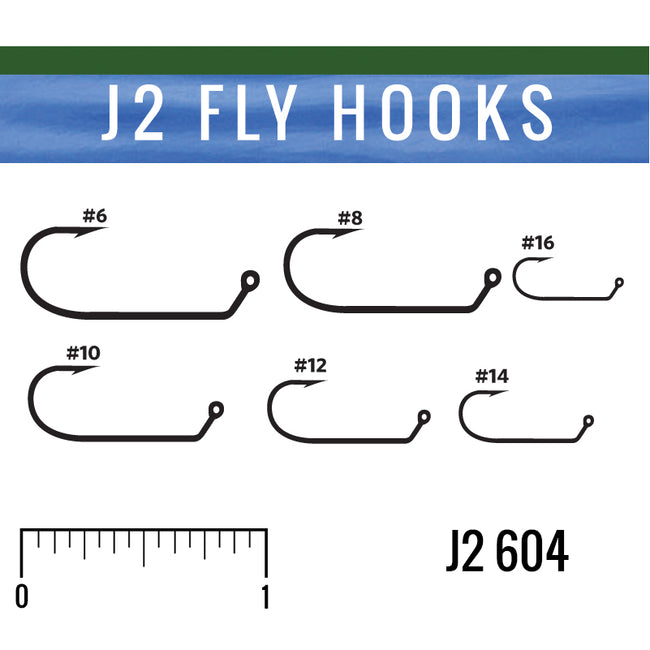 J2 604 Jig Hook, Fly Tying Hooks