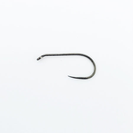 fishing hooks, Fly Fishing Dry Fly Hook 2X Standard Wire Nymph Hook Black  Nickel Finish Fly Tying Material Size 14 16 18 20 22 50/100pcs (Color 