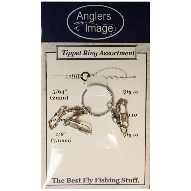 10 Tippet Rings 2mm/2.5mm/3mm Black Nickel Fly Fishing Leader