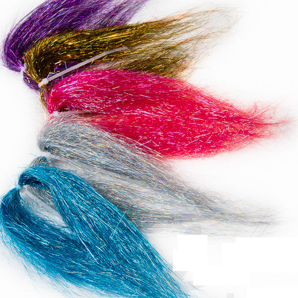 4packs Super Fine 5'' Angel Hair Soft Synthetic Fly Tying Material Streamer  Hair